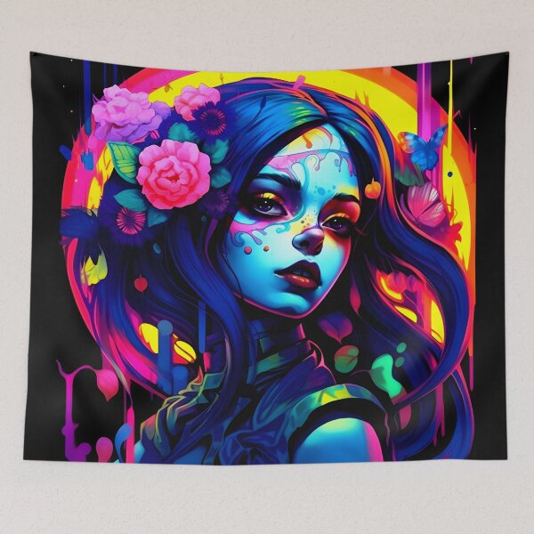 Item preview, Psychedelic Gothic Girl designed and sold by NRGArtwork.