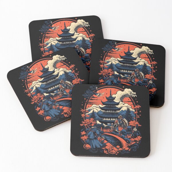 Item preview, Vintage Abstract Japanese Samurai Wall Art | Fantasy Samurai Warrior Chie designed and sold by Bored Elon.
