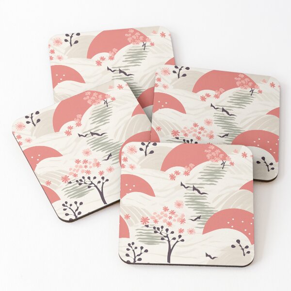 Item preview, Serene Cherry Blossoms Minimalistic Japanese Pattern designed and sold by Wonder Of Light.