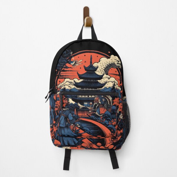 Item preview, Vintage Abstract Japanese Samurai Wall Art | Fantasy Samurai Warrior Chie designed and sold by Bored Elon.