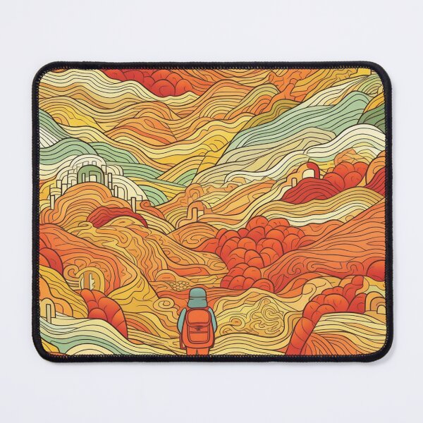 Item preview, Nature's Wanderlust - Hiking Pattern Design designed and sold by InTrendSick.