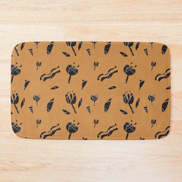 Item preview, Flower cut out abstract brown seamless pattern designed and sold by Yana Mustafina | Boho Soulful Designs.