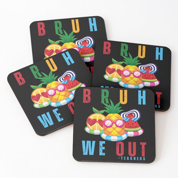 Item preview, Bruh We Out Teachers Retro End of School Funny designed and sold by MooraArts.