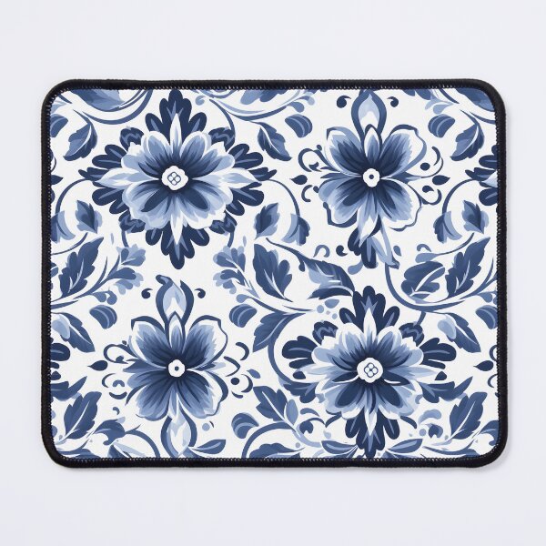 Item preview, Copy of white blue floral pattern designed and sold by palaco210.