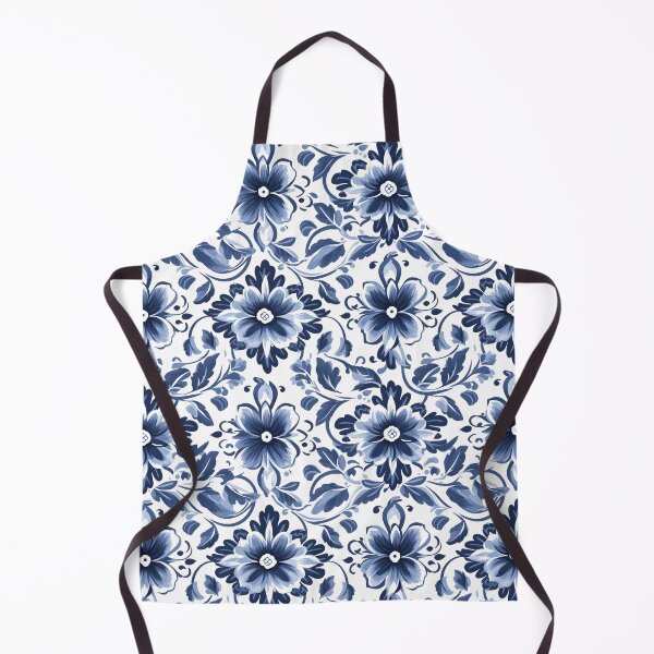Item preview, Copy of white blue floral pattern designed and sold by palaco210.