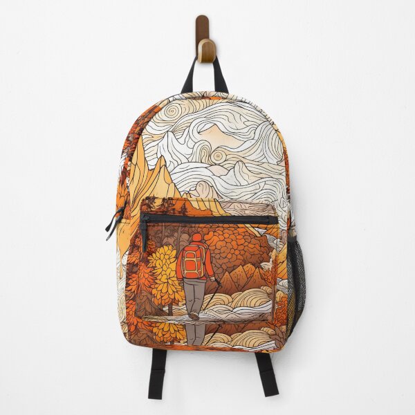 Artikelvorschau, Nature's Wanderlust - Hiking Pattern Design entworfen und verkauft von InTrendSick.
