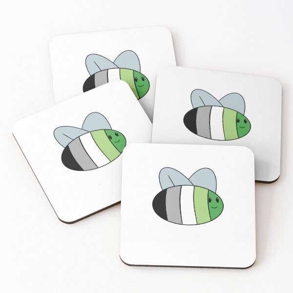 Item preview, Aromantic flag bee designed and sold by bookwoof.
