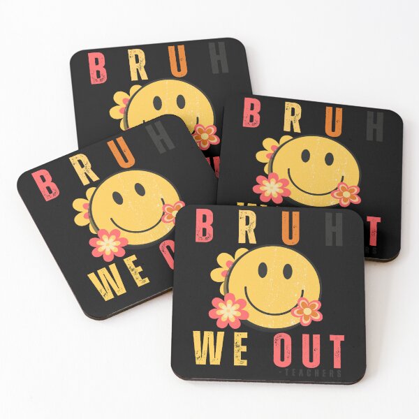 Item preview, Bruh We Out Teachers Retro End of School Funny designed and sold by MooraArts.