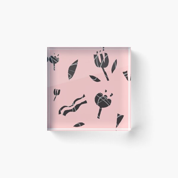 Item preview, Flower cut out abstract pink seamless pattern designed and sold by Yana Mustafina | Boho Soulful Designs.