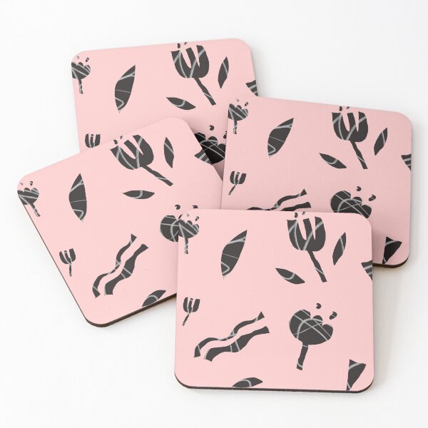 Item preview, Flower cut out abstract pink seamless pattern designed and sold by Yana Mustafina | Boho Soulful Designs.