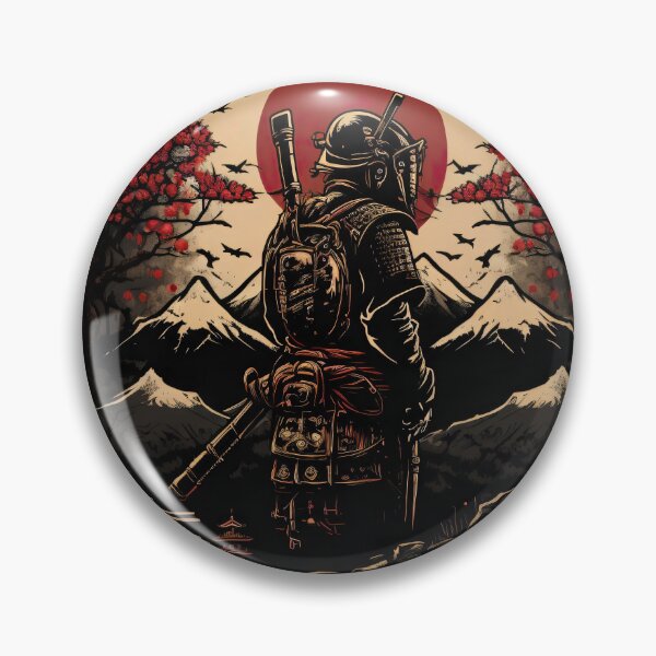 Item preview, Vintage Abstract Japanese Samurai Wall Art | Fantasy Samurai Warrior Hiroshi designed and sold by Bored Elon.