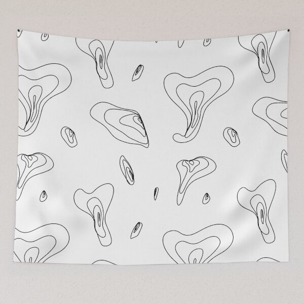 Item preview, Abstract smooth lines simple cute seamless pattern designed and sold by Yana Mustafina | Boho Soulful Designs.