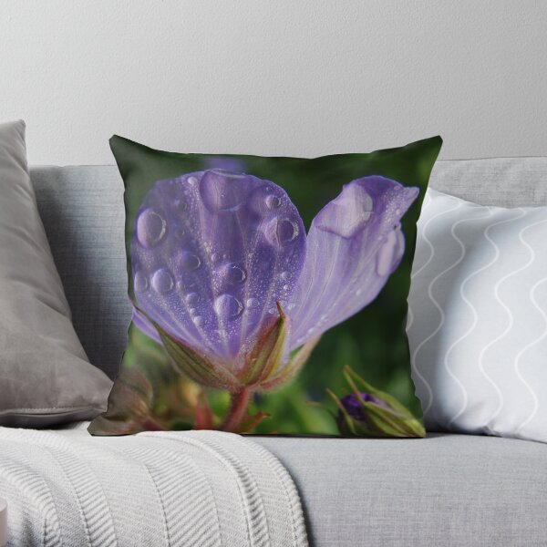 Crying In The Rain Throw Pillow