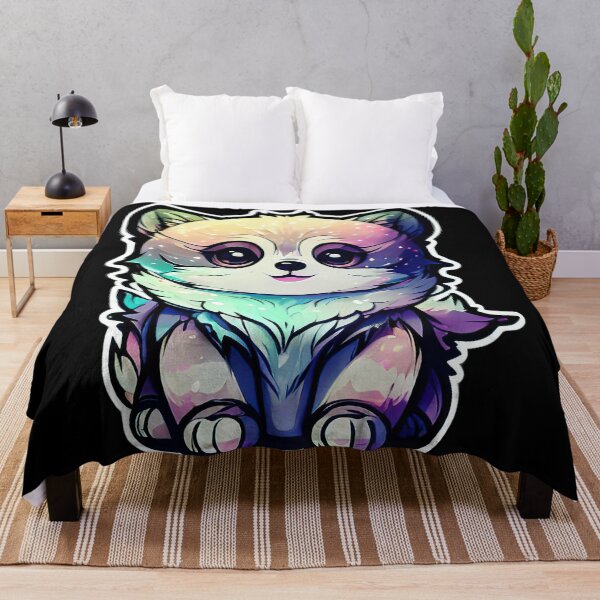 Item preview, "Enchanting Harmony: A Creative and Exquisitely Beautiful Cute Wolf Design" designed and sold by Hexen3.