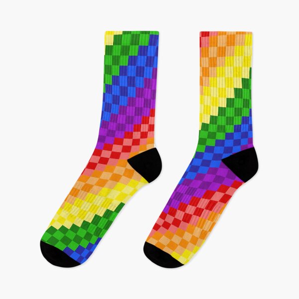 Item preview, Rainbow Pixels Pattern designed and sold by Alesia Skye.