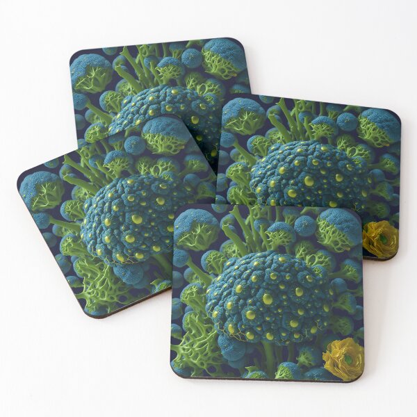 Item preview, A Mesmerising Op Art Journey with Romanesco and Golden Beetles designed and sold by AmazingLab.
