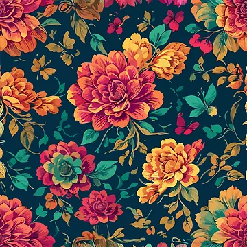 Artwork thumbnail, floral pattern II by RKDDesigns