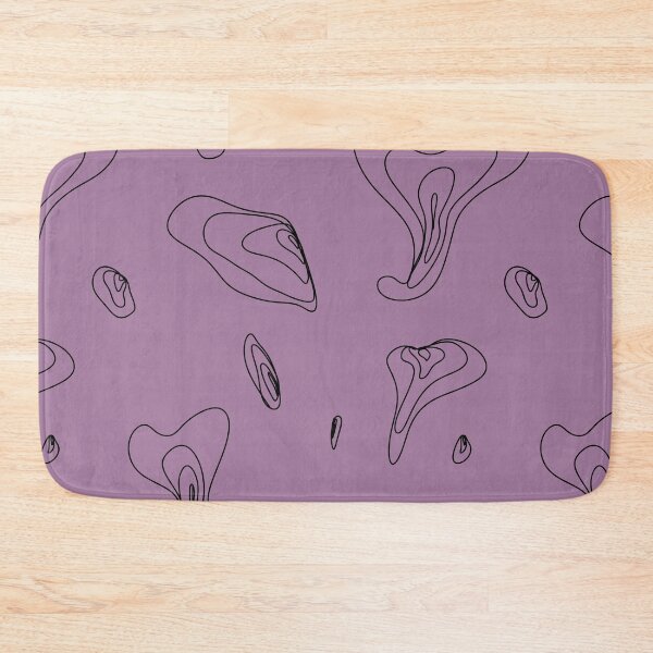 Item preview, Abstract smooth lines simple cute lavender pattern designed and sold by Yana Mustafina | Boho Soulful Designs.