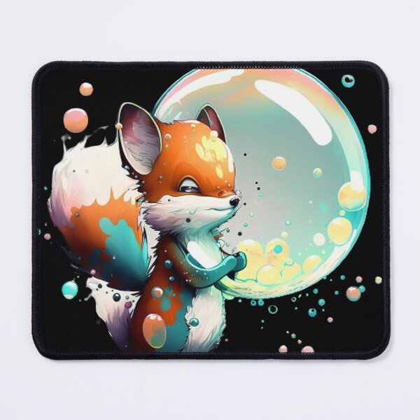 Item preview, Beautifulfox with a bubble designed and sold by DesignHeaven24.