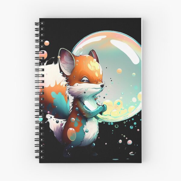 Item preview, Beautifulfox with a bubble designed and sold by DesignHeaven24.