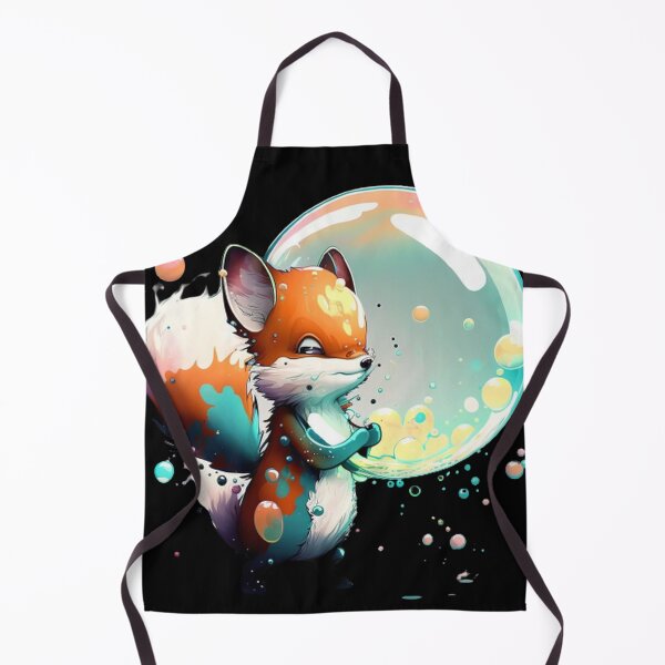 Item preview, Beautifulfox with a bubble designed and sold by DesignHeaven24.