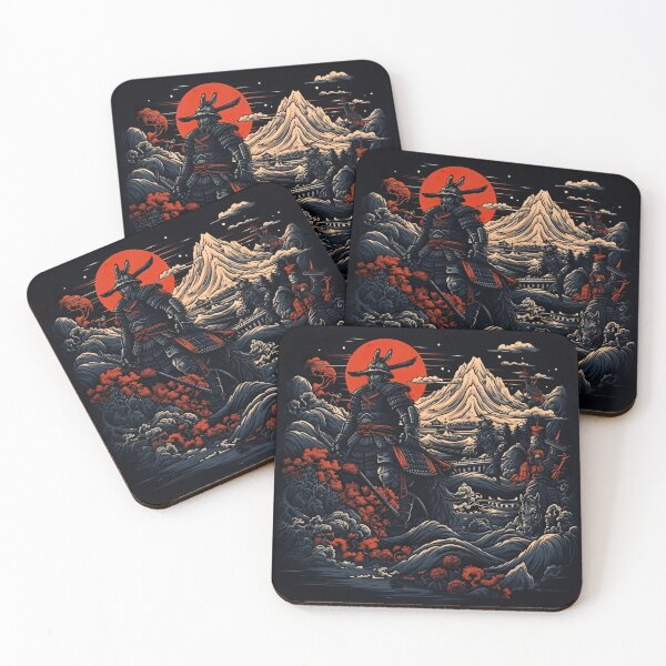 Item preview, Vintage Abstract Japanese Samurai Wall Art | Fantasy Samurai Warrior Kazuo designed and sold by Bored Elon.