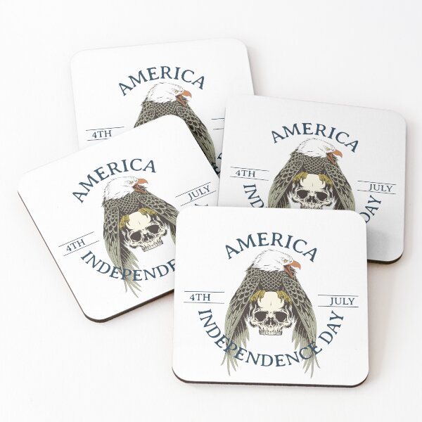 Item preview, Independence Day. 4th July. Illustration with eagle and skull designed and sold by KristinaNEL.