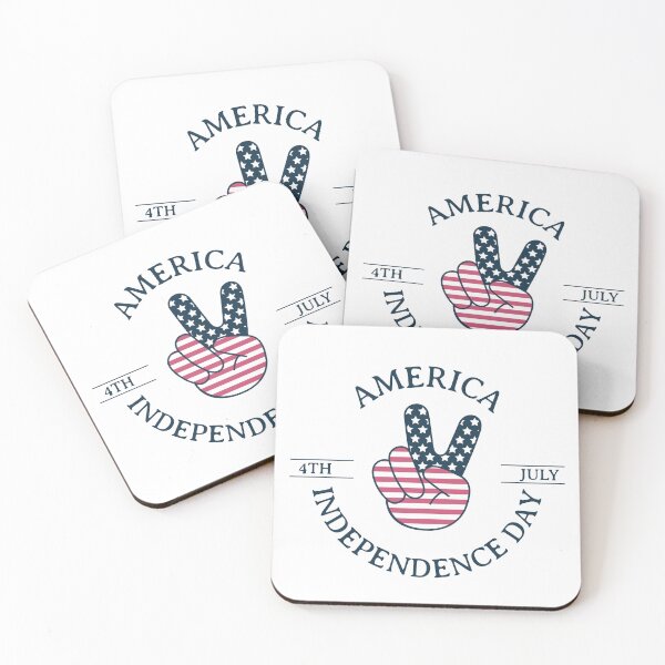 Item preview, Independence Day. 4th July. Illustration with peace sign designed and sold by KristinaNEL.
