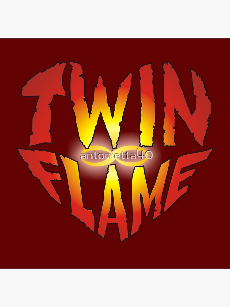 Twin Flame lettering | Art Board Print