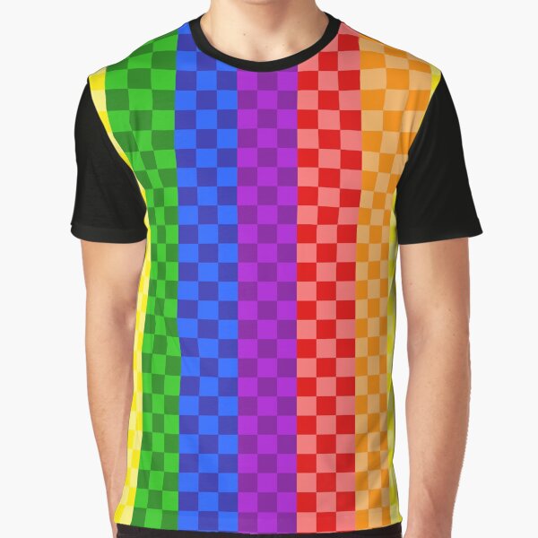 Vista previa del artículo con la obra «Rainbow Pixels Pattern», diseñado y vendido por Alesia Skye.