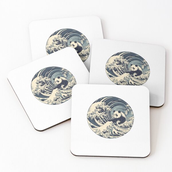 Artikelvorschau, Panda the great wave off Kanagawa side entworfen und verkauft von TeePulseMania.
