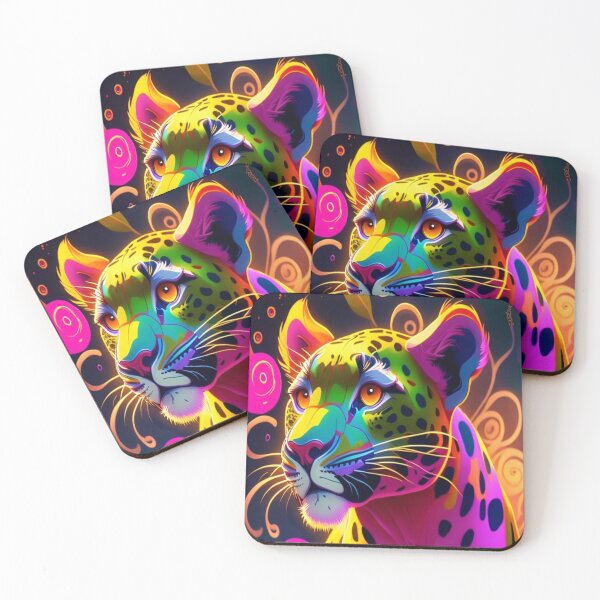 Item preview, Colourful leopard designed and sold by DWeyers.