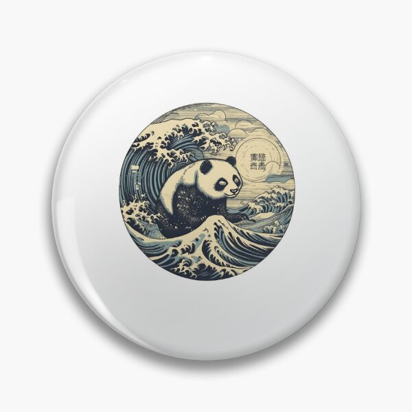 Artikelvorschau, Panda bear the great wave off Kanagawa entworfen und verkauft von TeePulseMania.