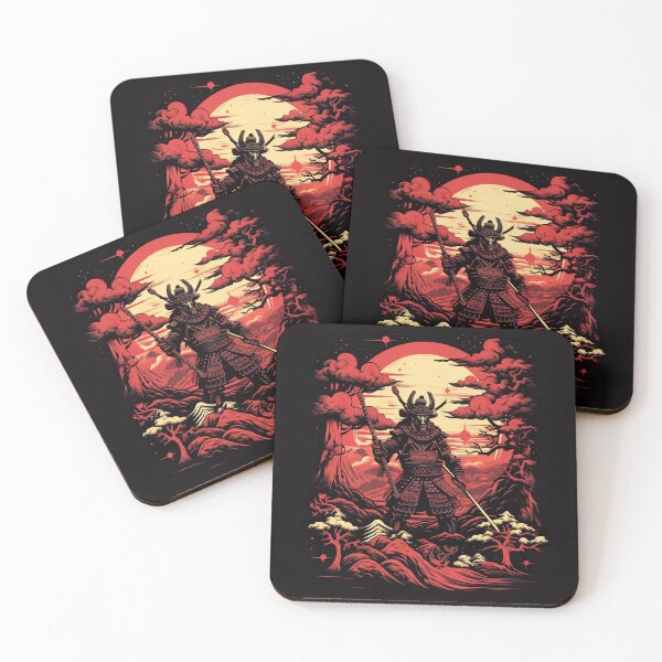 Item preview, Vintage Abstract Japanese Samurai Wall Art | Fantasy Samurai Warrior Kenji designed and sold by Bored Elon.