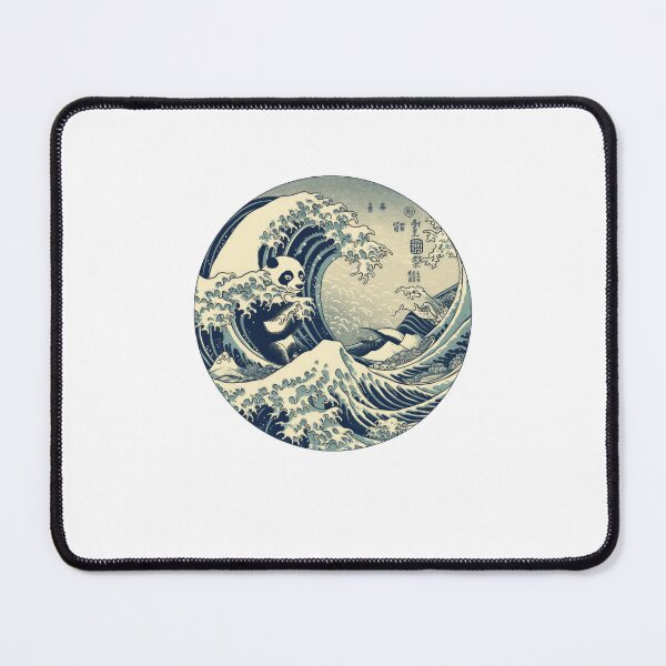 Item preview, Panda the great wave off Kanagawa inside designed and sold by TeePulseMania.