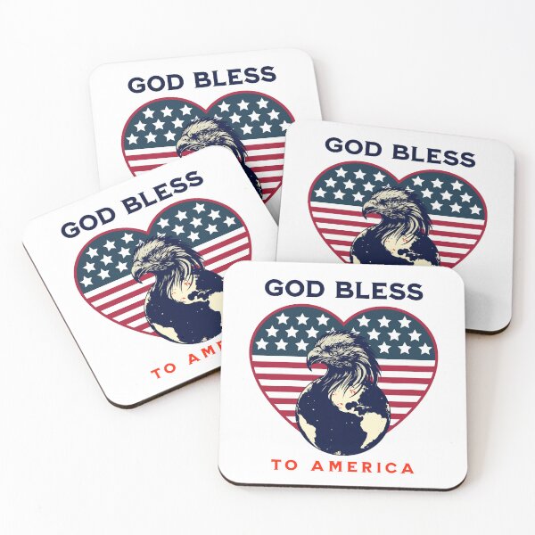Item preview, Independence Day. 4th July. God bless to America with eagle designed and sold by KristinaNEL.