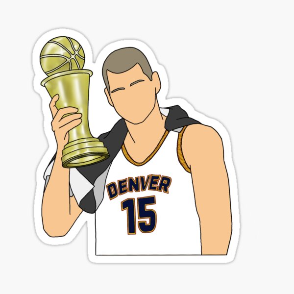 NBA Most Valuable Player Trophy Sticker for Sale by bearandbubble
