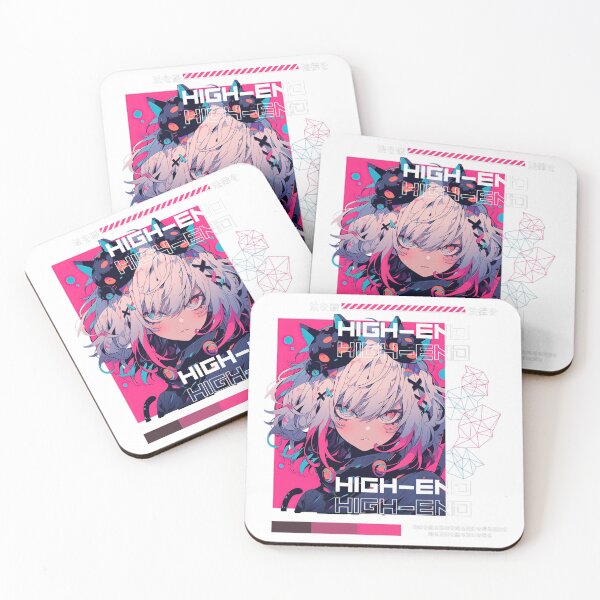 Item preview, high-end cyberpunk anime girl designed and sold by karpuz-design.