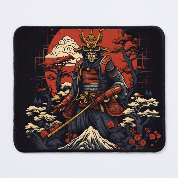Item preview, Vintage Abstract Japanese Samurai Wall Art | Fantasy Samurai Warrior Masao designed and sold by Bored Elon.