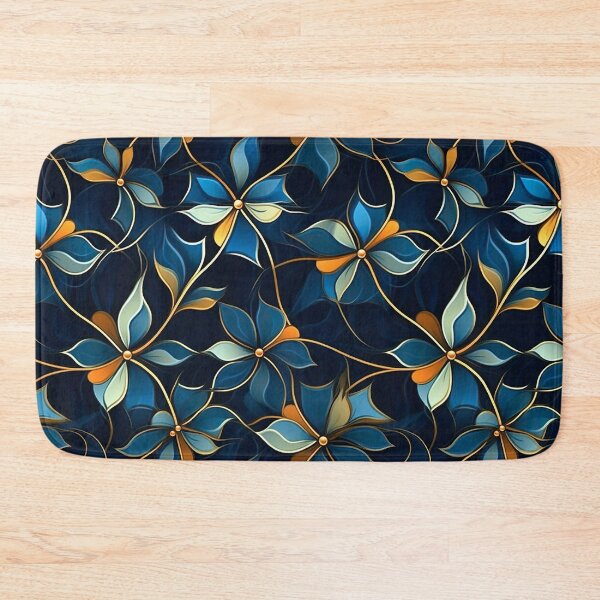 Item preview, Blossoms of Contrast: Vibrant Petals in the Night Floral Pattern designed and sold by EVA4designs.