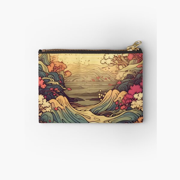 Item preview, Japanese Japan Wood Block Sunset Okiyo-e Garden Flowers Landscape designed and sold by BrandonArtWorld.