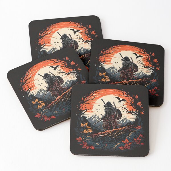 Item preview, Vintage Abstract Japanese Samurai Wall Art | Fantasy Samurai Warrior Masashi designed and sold by Bored Elon.