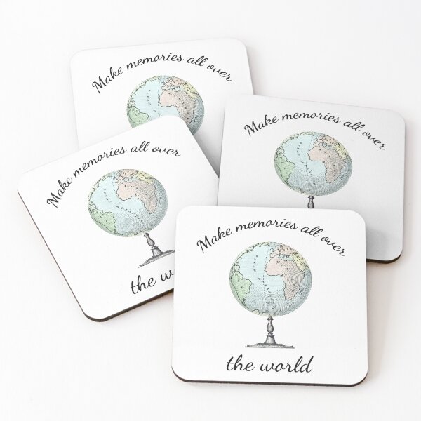 Item preview, Make memories all over the world vintage globe illustration designed and sold by wonderxwander.