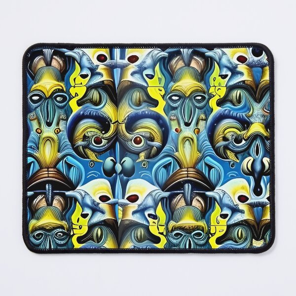 Item preview, Surreal faces pattern design designed and sold by Zolongano.