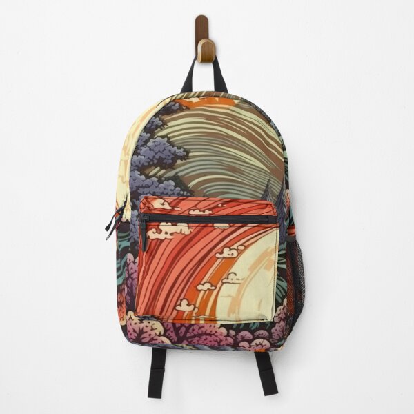 Item preview, Japanese Japan Wood Block Sunset Okiyo-e Garden Flowers Landscape designed and sold by BrandonArtWorld.