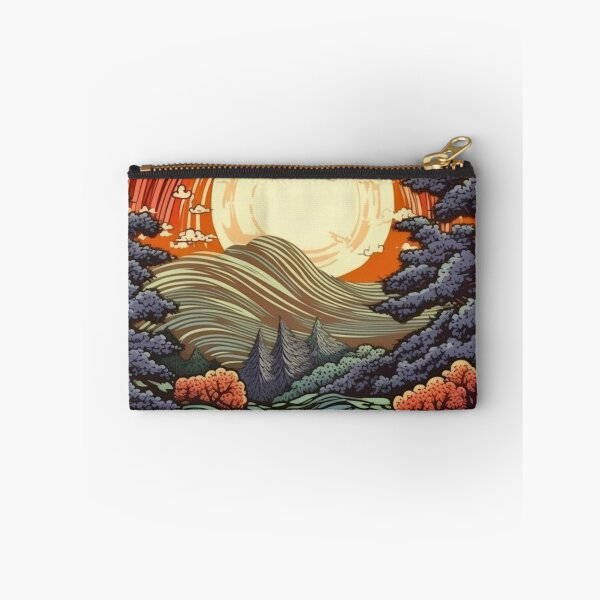 Item preview, Japanese Japan Wood Block Sunset Okiyo-e Garden Flowers Landscape designed and sold by BrandonArtWorld.