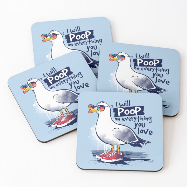 Item preview, Seagull poop designed and sold by NemiMakeit.