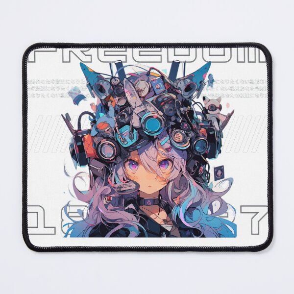 Item preview, freedom cyberpunk anime girl designed and sold by karpuz-design.