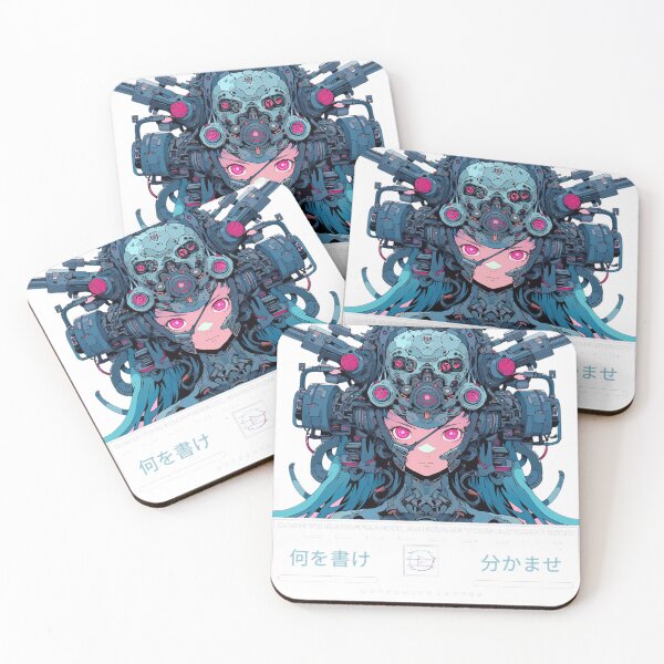 Item preview, cyberpunk anime tech girl designed and sold by karpuz-design.