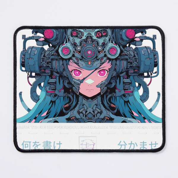 Item preview, cyberpunk anime tech girl designed and sold by karpuz-design.